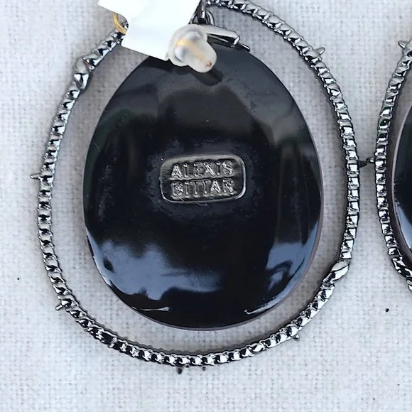 Alexis Bittar | Purple Earrings in Spiked Hoops - Picture 5 of 5